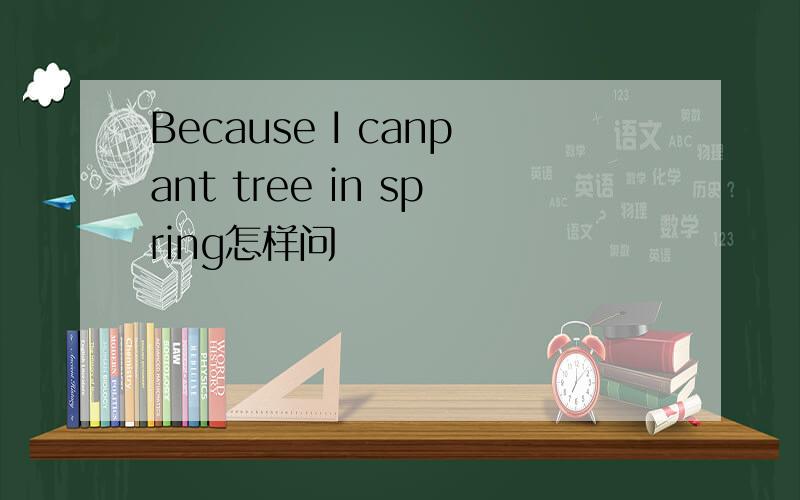 Because I canpant tree in spring怎样问