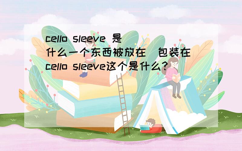cello sleeve 是什么一个东西被放在（包装在）cello sleeve这个是什么?