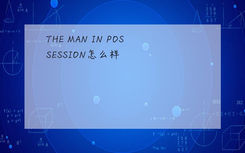 THE MAN IN POSSESSION怎么样